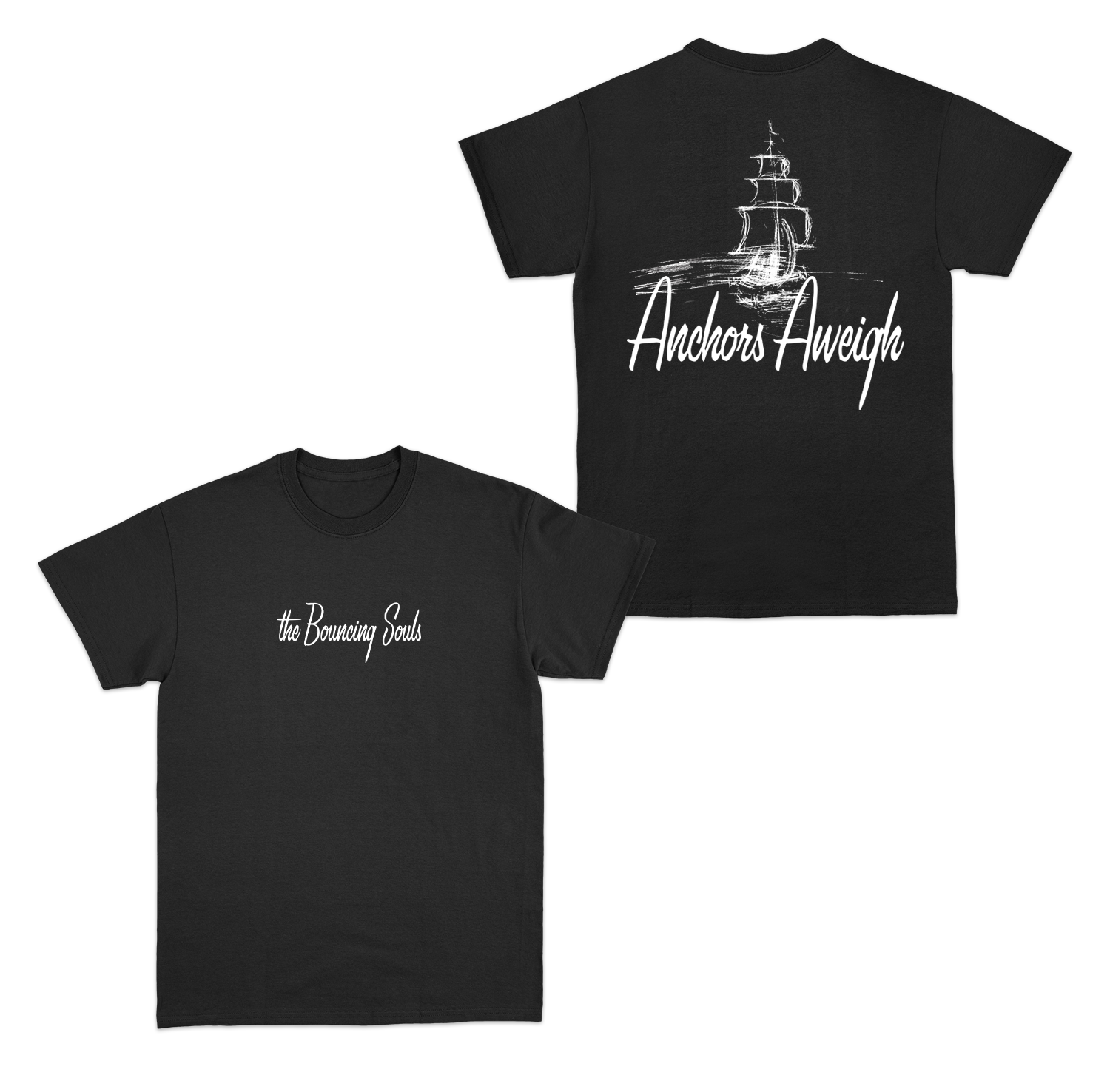 Anchors Aweigh Black T-Shirt