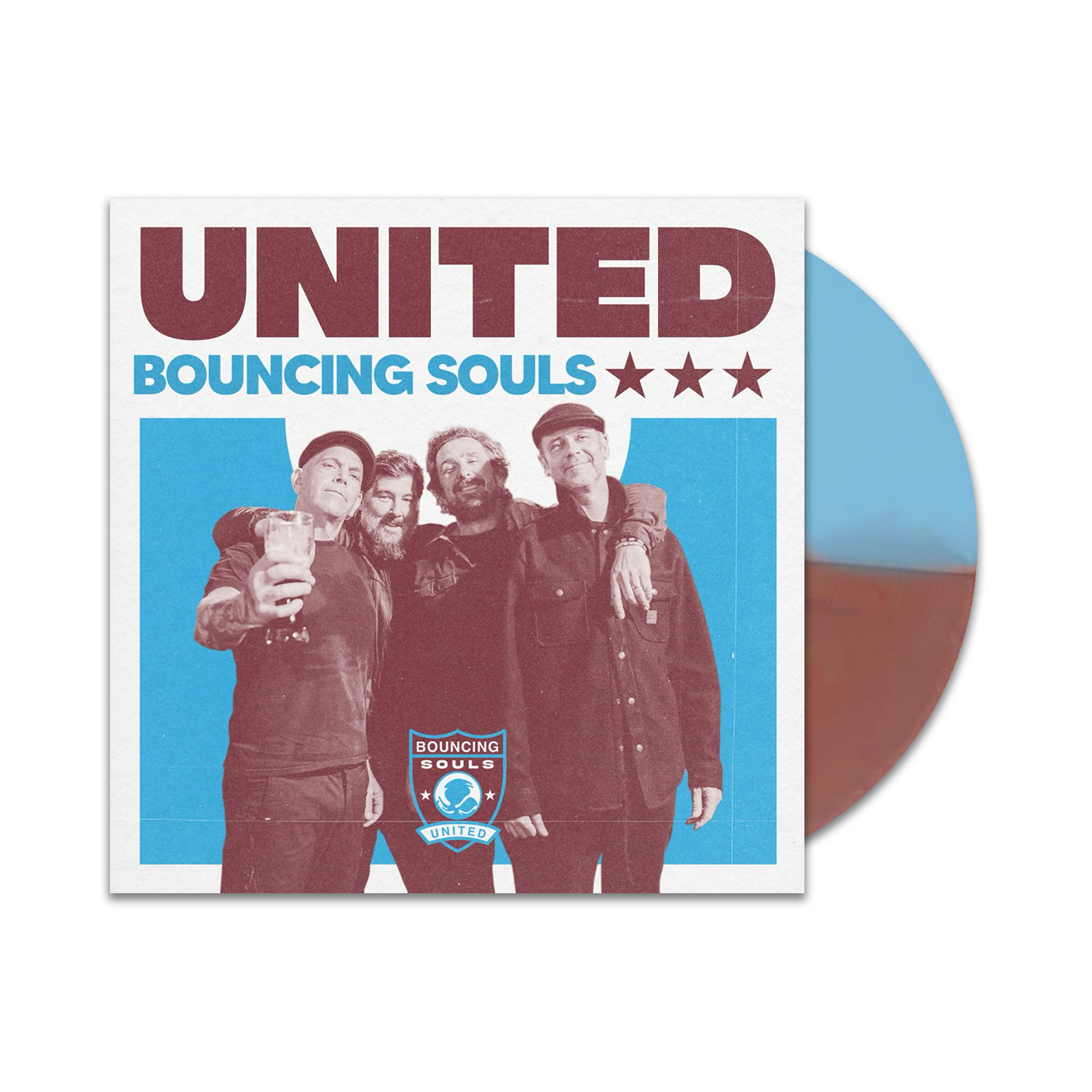 UNITED 7" - Maroon & Blue