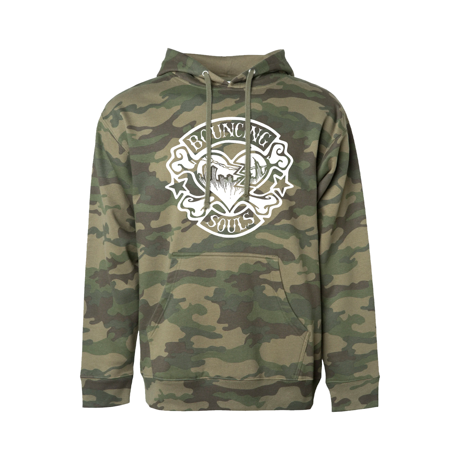 Rocker Heart Camo Hoodie