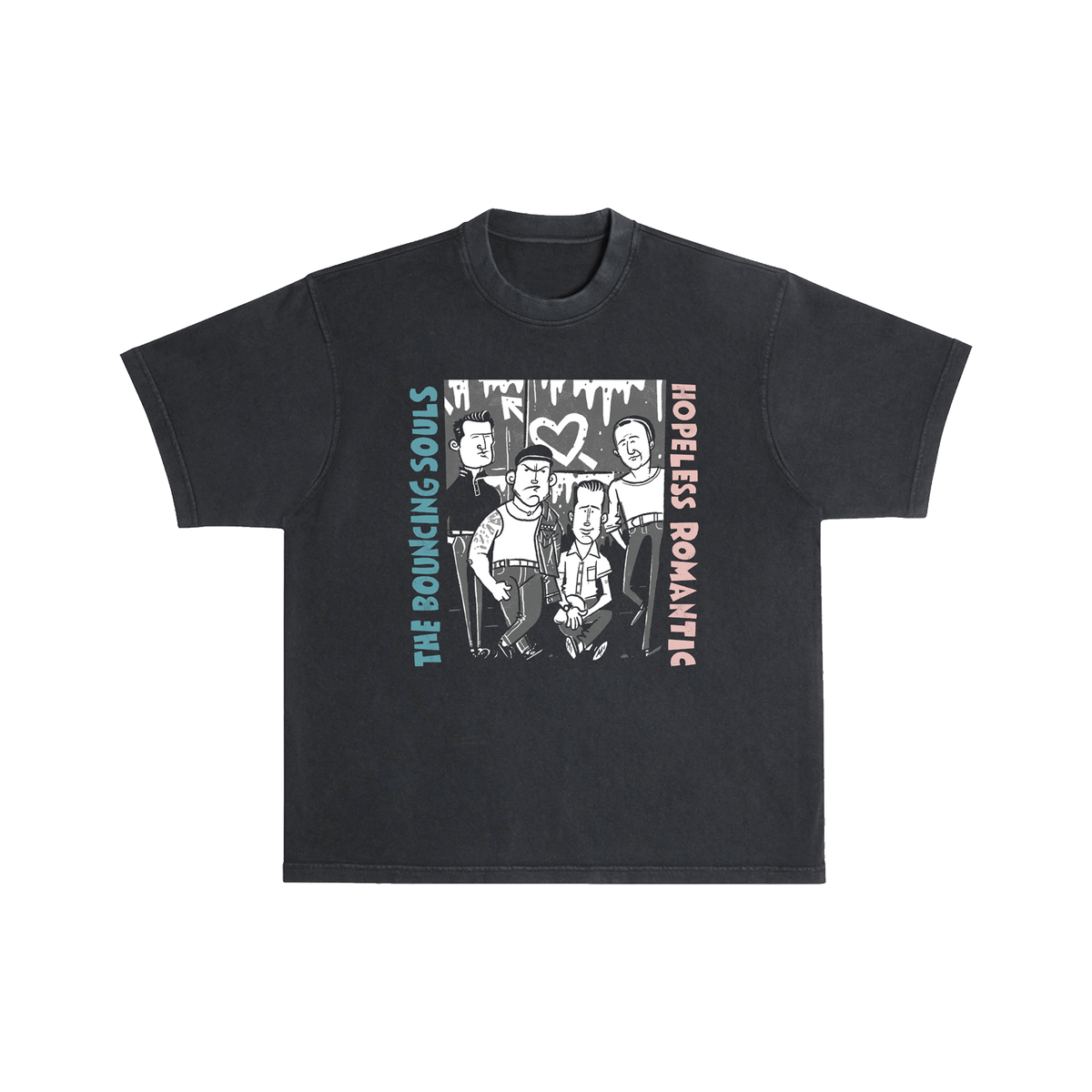 Hopeless Romantic Alternative Cover Black T-Shirt