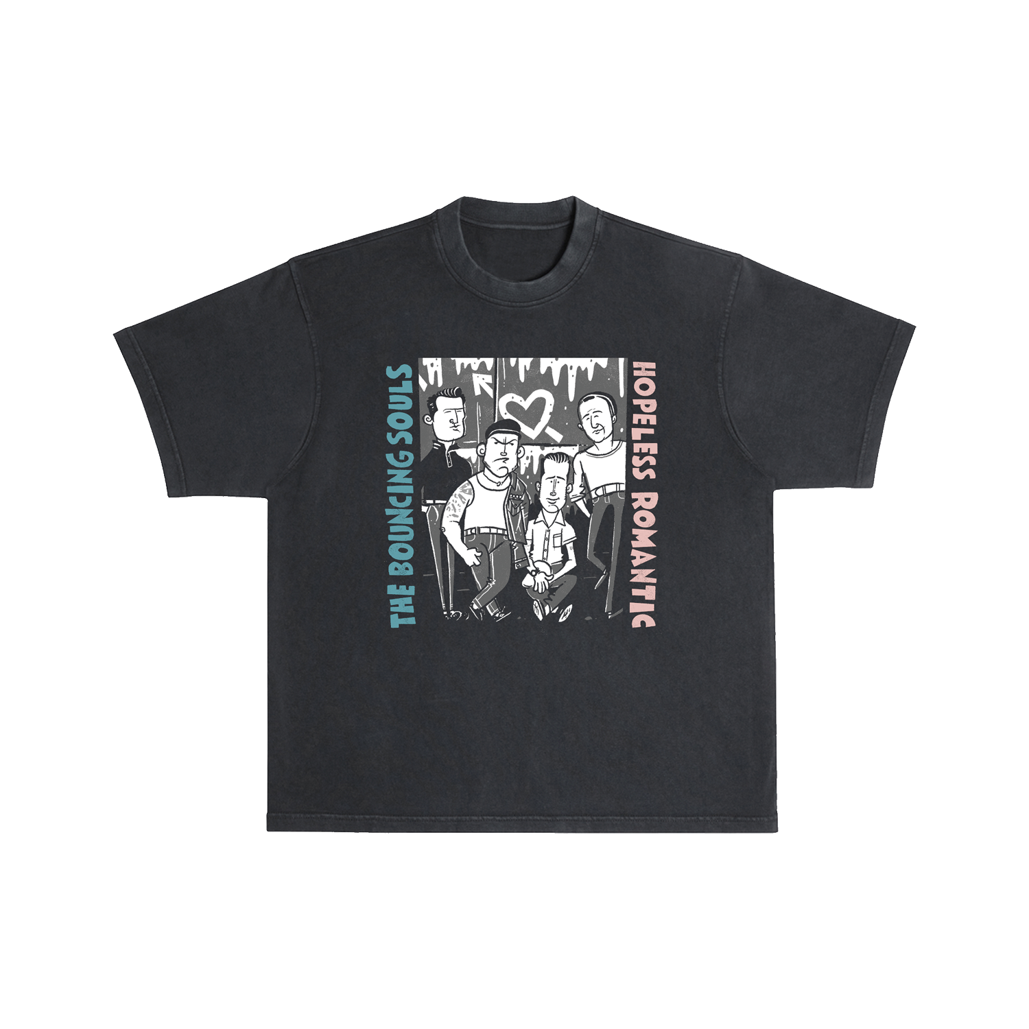 Hopeless Romantic Alternative Cover Black T-Shirt